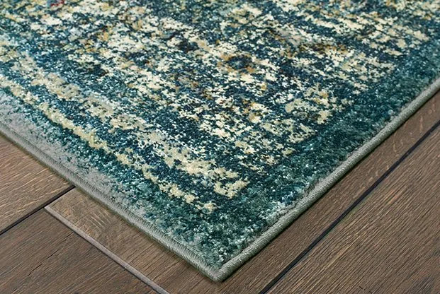 Empire 114l Blue/ Ivory Rug - Rug & Home