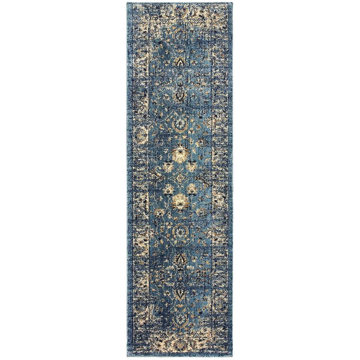 Empire 114l Blue/ Ivory Rug - Rug & Home