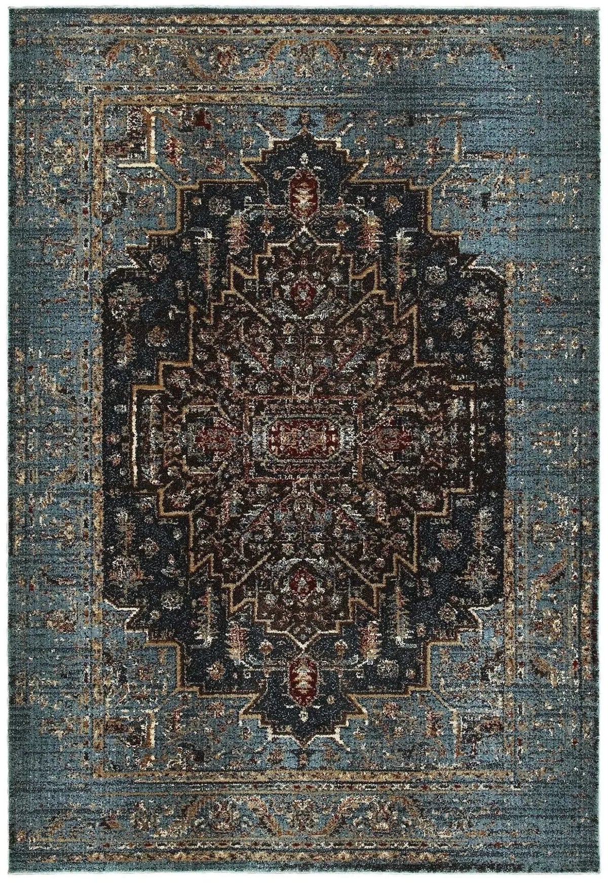 Empire 4440l Blue/ Navy Rug