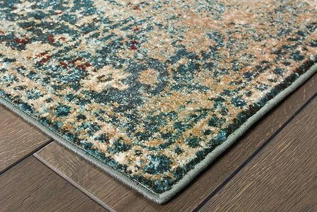 Empire 4449H Gold/ Blue Rug - Rug & Home