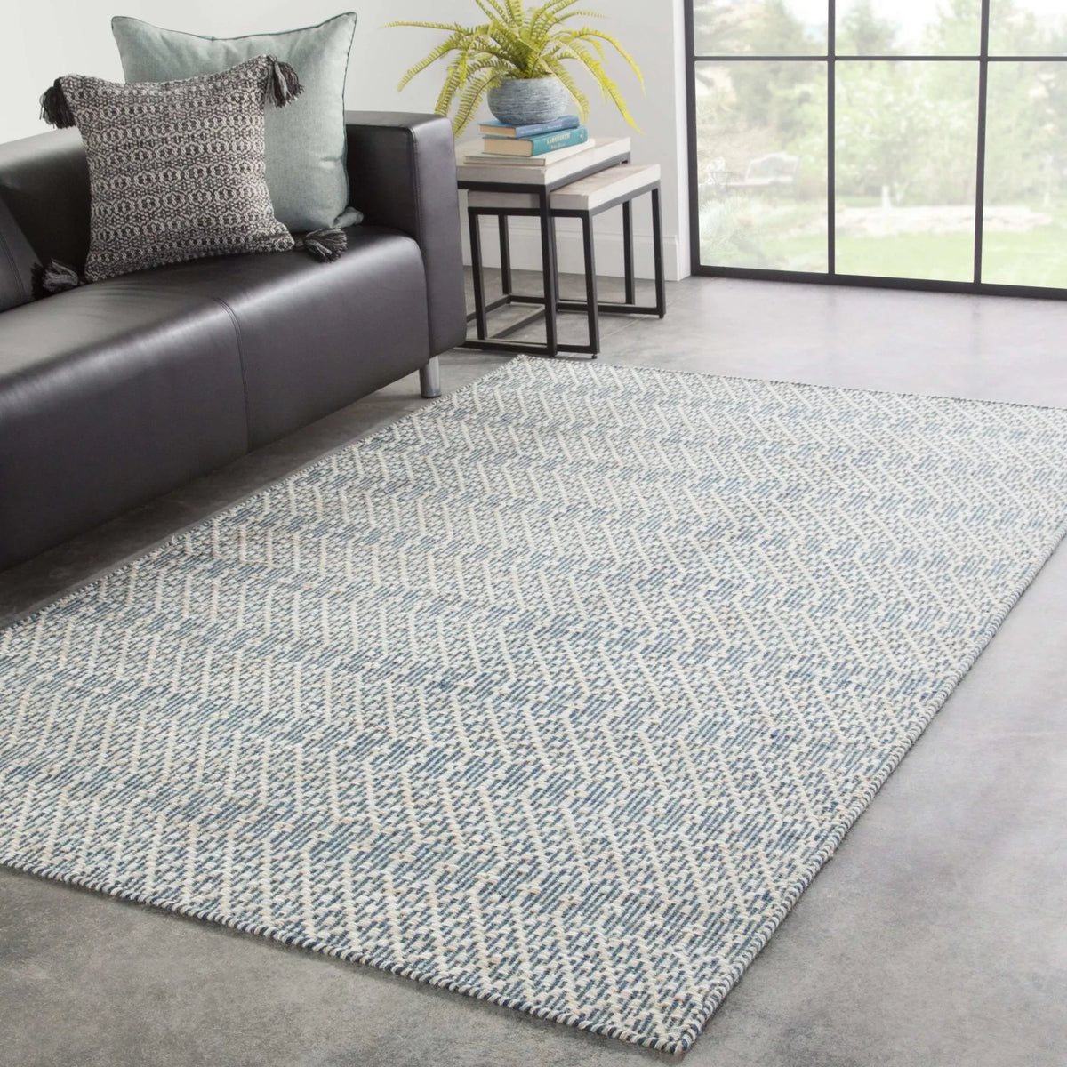 Enclave ENC02 Carrie Majolica Blue/Stargazer Rug - Rug & Home