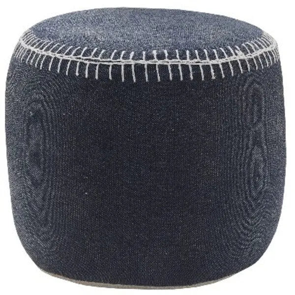 Enigma 34031NAV Navy Pouf - Rug & Home