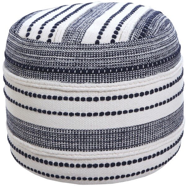 Enigma 34044NAV Navy Pouf - Rug & Home