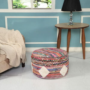 Enigma 99716MLT Multi Pouf - Rug & Home