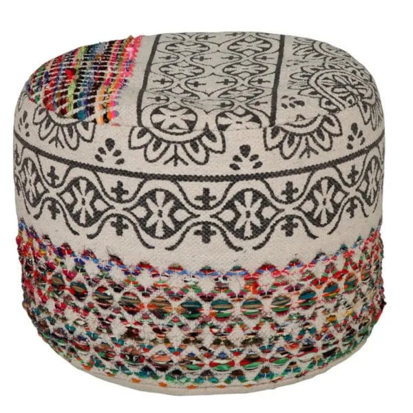 Enigma 99717MLT Multi Pouf - Rug & Home