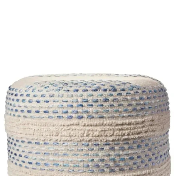 Enigma 99766BUN Blue/Natural Pouf
