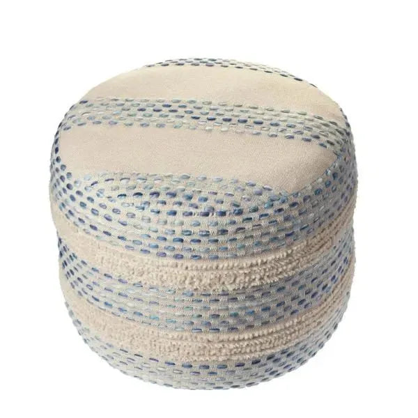Enigma 99766BUN Blue/Natural Pouf