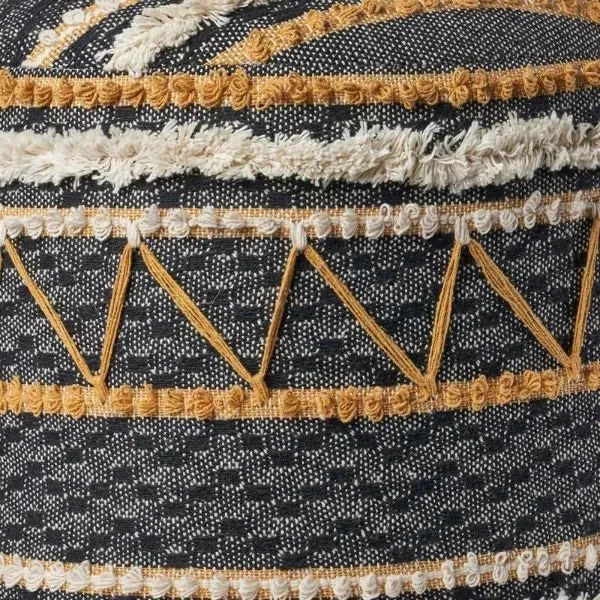 Enigma 99767BKN Black/Natural Pouf