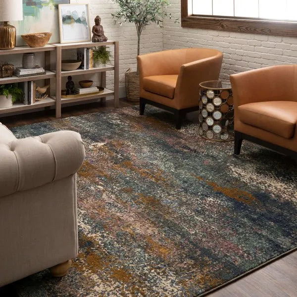 Enigma Tranquil Ink Blue 91811 50139 Rug - Rug & Home