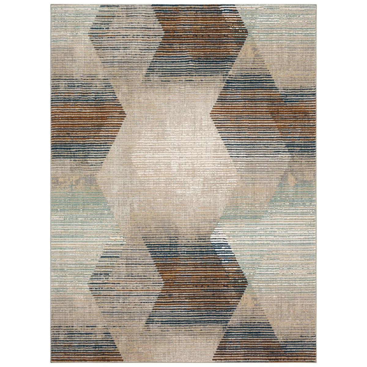 Epiphany 92205 4545 Precarious Stria Frost Grey Rug - Rug & Home