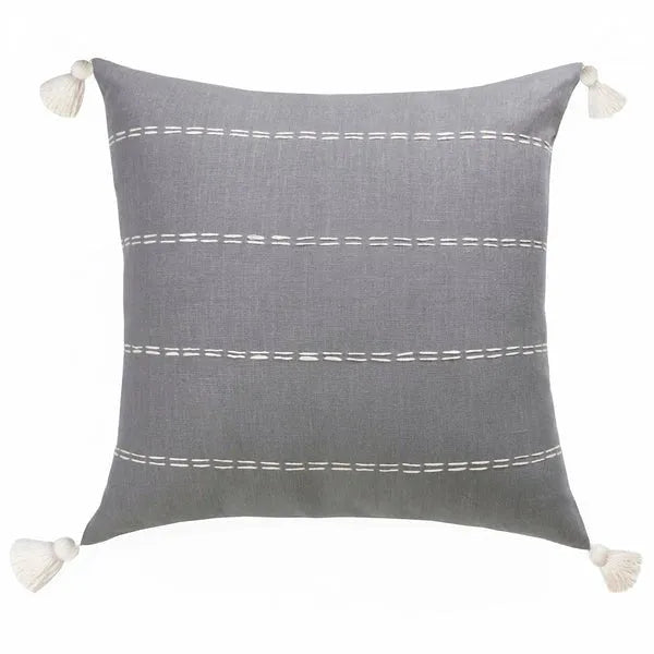 Estate 07922TWW Titanium/Whisper White Pillow - Rug & Home