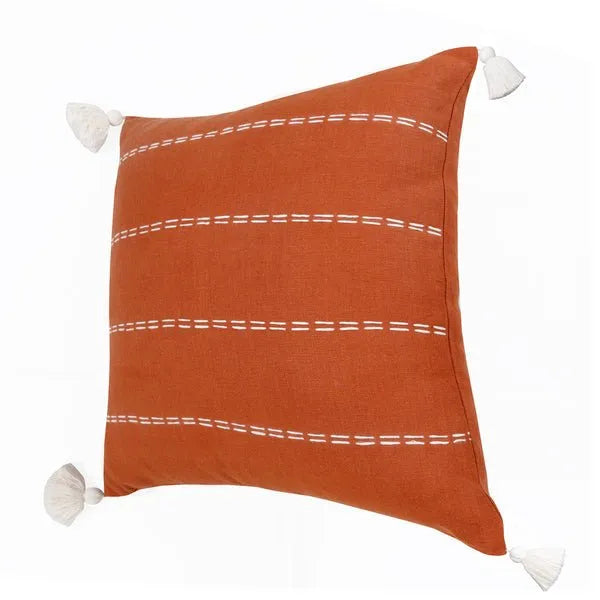 Estate 07934CKW Cinnamon/Stick White Pillow