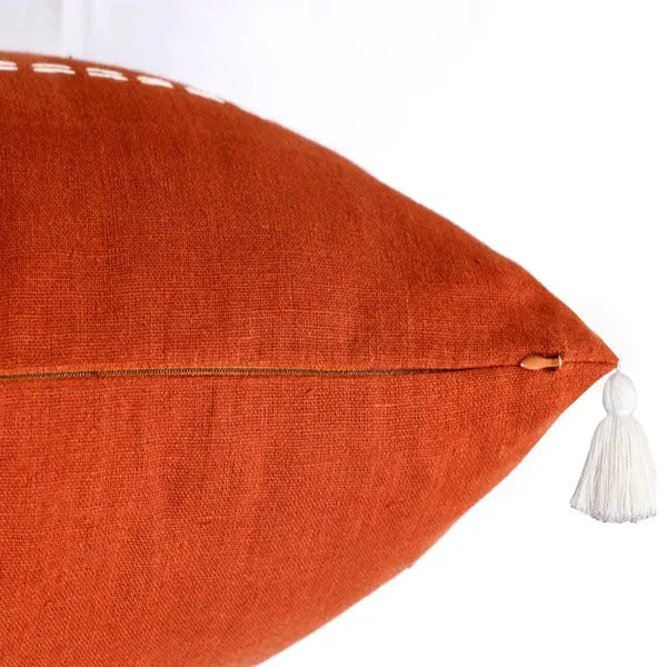 Estate 07934CKW Cinnamon/Stick White Pillow