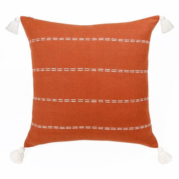 Estate 07934CKW Cinnamon/Stick White Pillow - Rug & Home