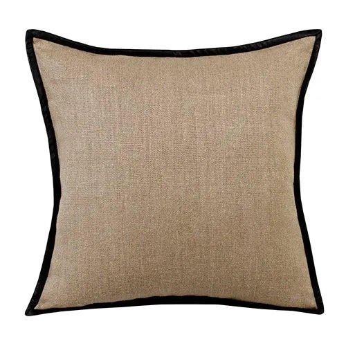 Estate 08153NBK Natural/Black Pillow - Rug & Home