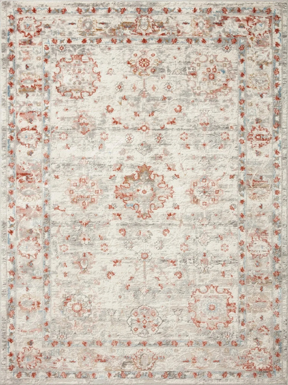 Estelle Est-01 Ivory/Rust Rug