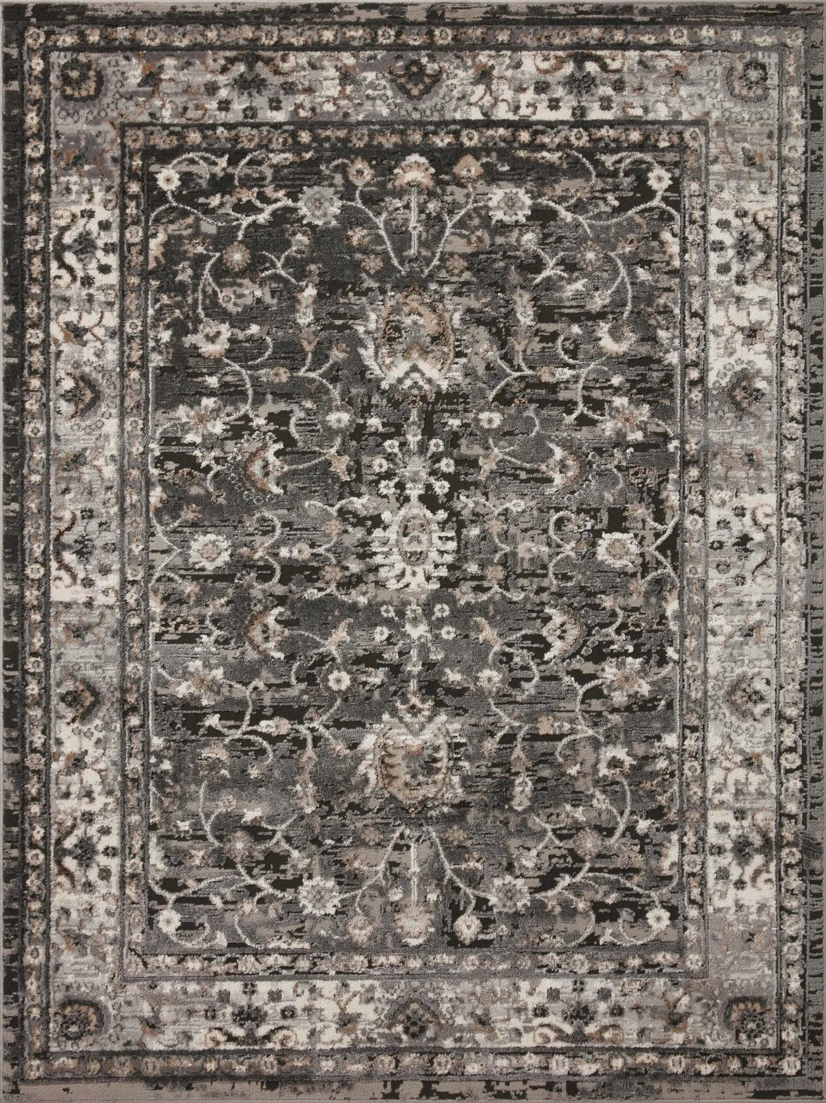 Estelle Est-02 Charcoal/Grey Rug - Rug & Home