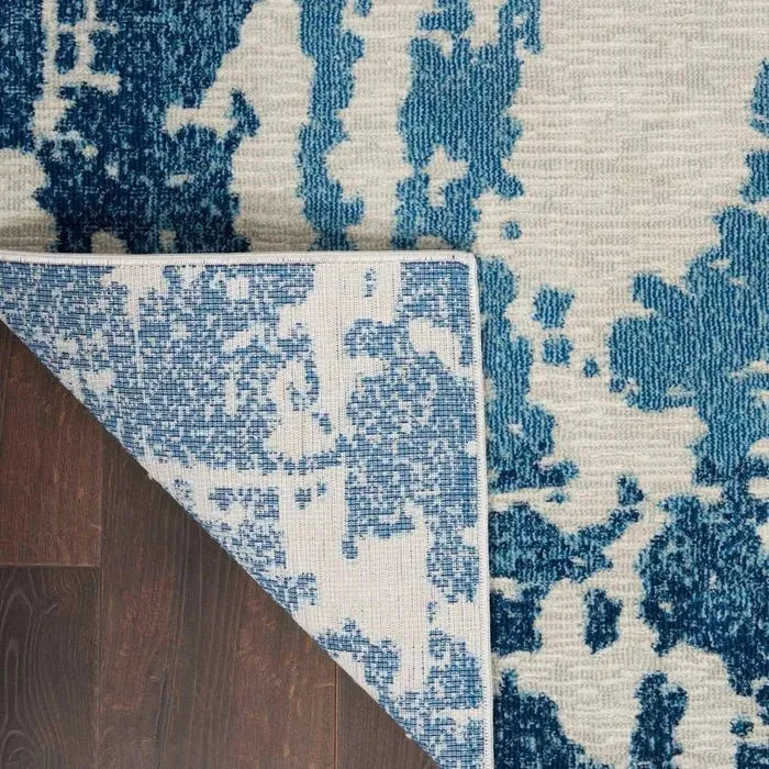 Etchings ETC04 Ivory/Blue Rug