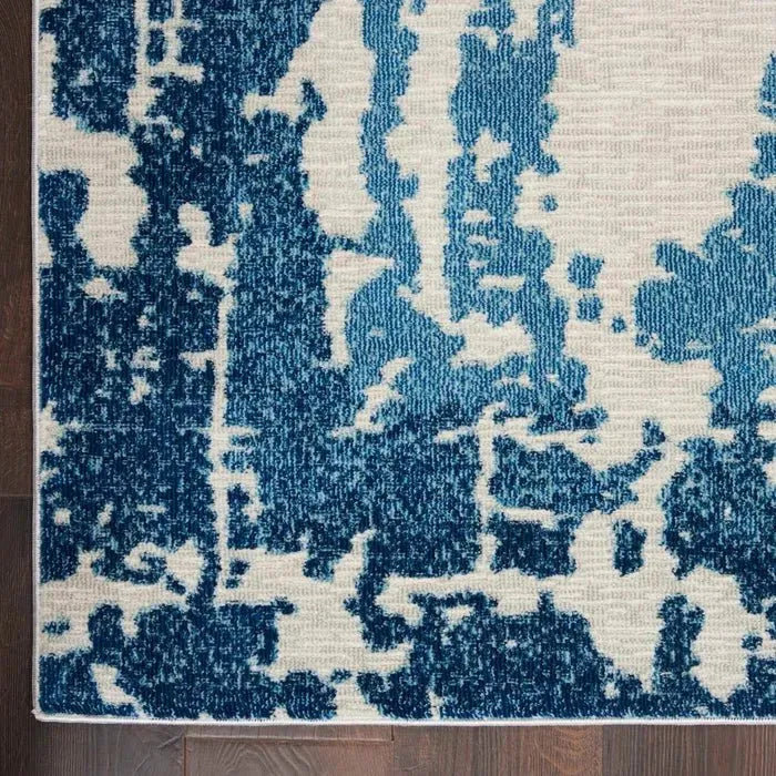 Etchings ETC04 Ivory/Blue Rug