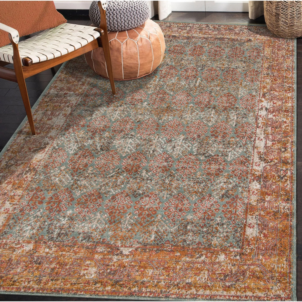 Eternal ETE-15 Teal Rug - Rug & Home