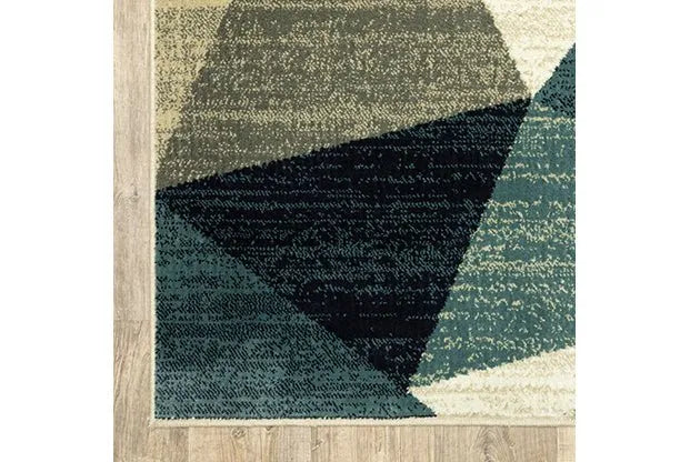 Evandale 9841B Grey/Blue Rug - Rug & Home