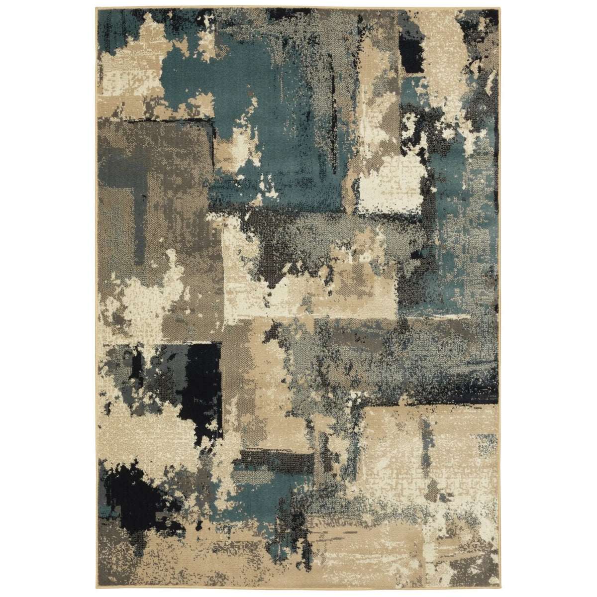 Evandale 9854A Beige/Blue Rug - Rug & Home