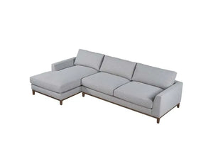 Everett Sectional W/LAF Chaise Grey - Rug & Home