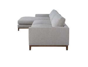 Everett Sectional W/LAF Chaise Grey - Rug & Home