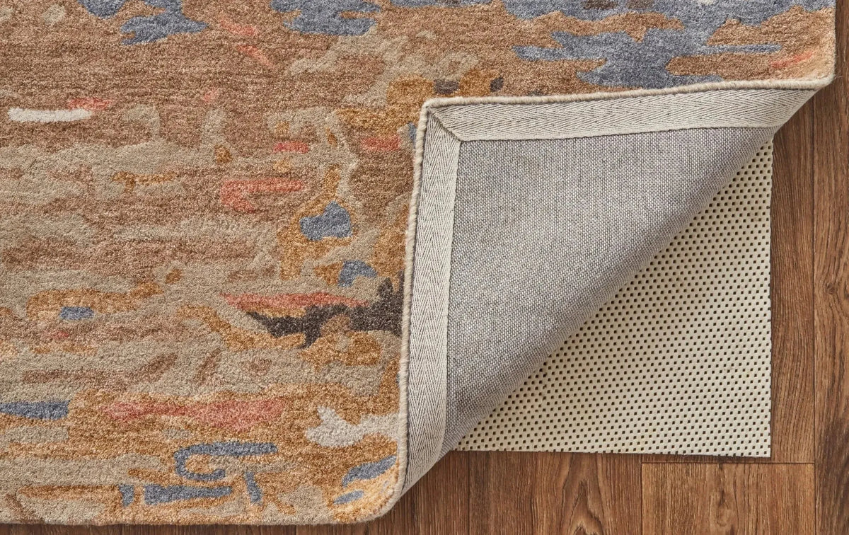 Everley EVE8644F Tan/Blue Rug