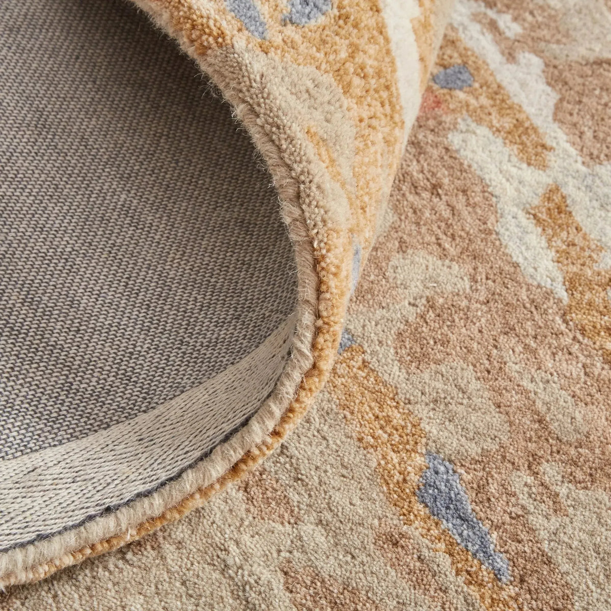 Everley EVE8644F Tan/Blue Rug