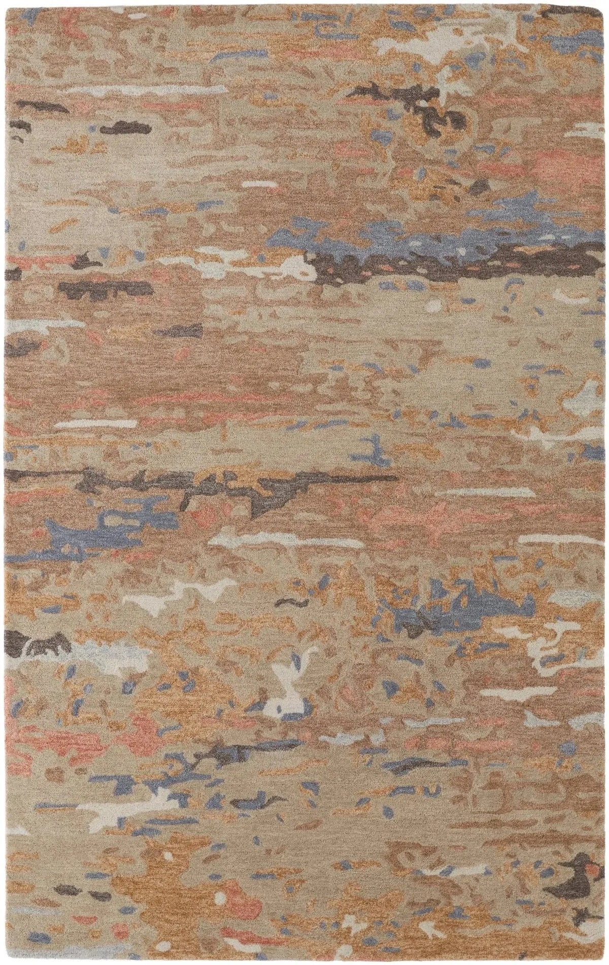 Everley EVE8644F Tan/Blue Rug