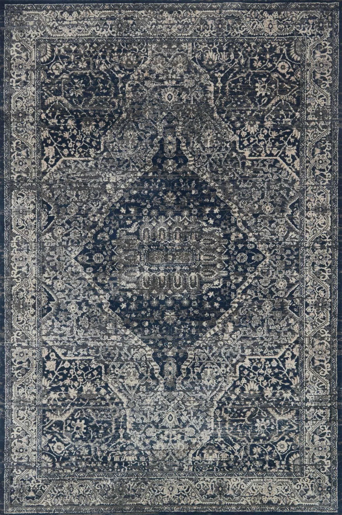 Everly by Magnolia Home VY-02 Grey/Midnight Rug - Rug & Home