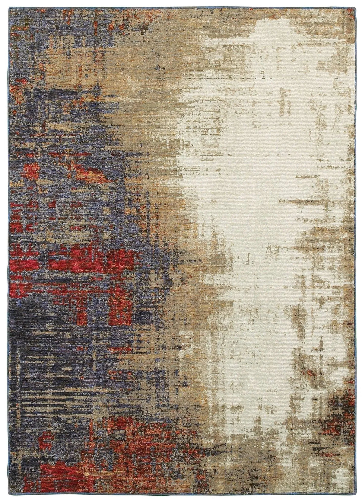 Evolution 8001A Ivory/ Multi Rug - Rug & Home