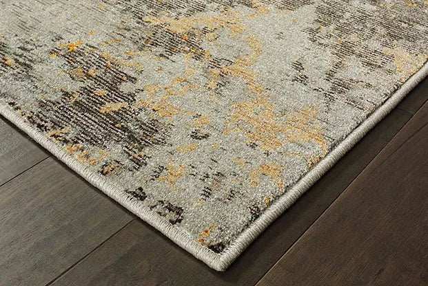 Evolution 8025B Grey/ Gold Rug - Rug & Home