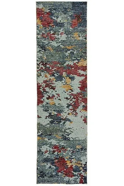 Evolution 8036C Blue/ Red Rug - Rug & Home