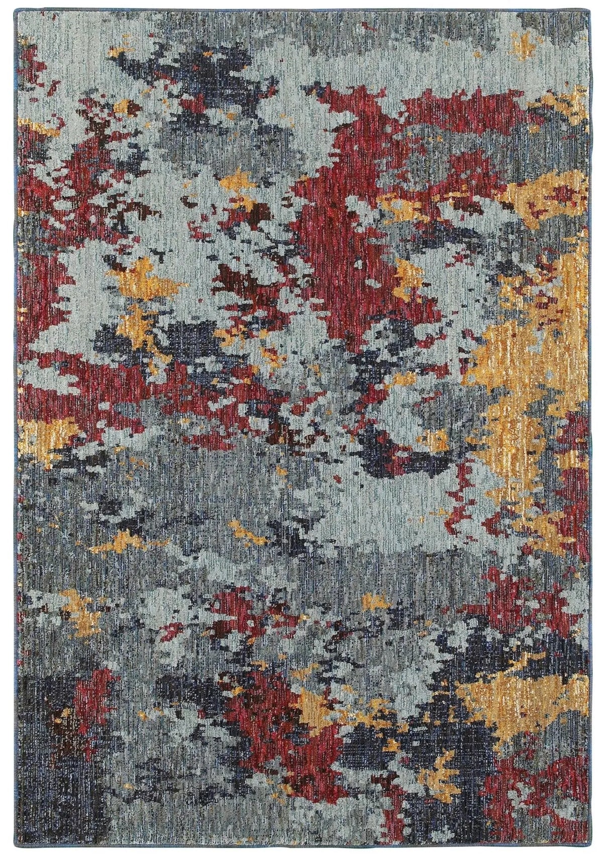 Evolution 8036C Blue/ Red Rug - Rug & Home