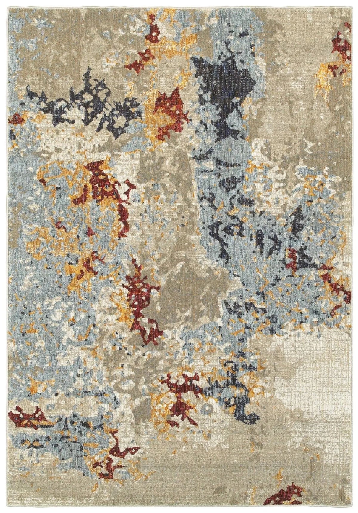 Evolution 8043K Beige/ Blue Rug - Rug & Home