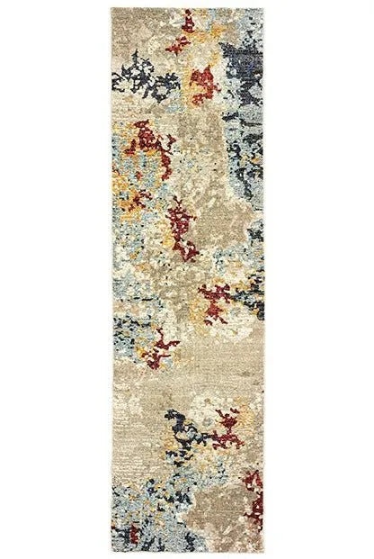 Evolution 8043K Beige/ Blue Rug - Rug & Home