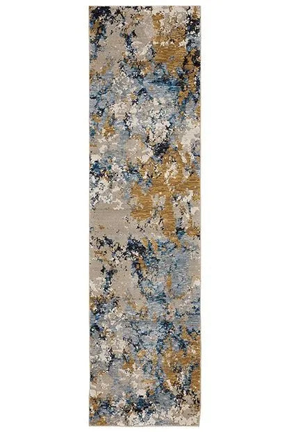 Evolution 980A Blue/Gold Rug - Rug & Home