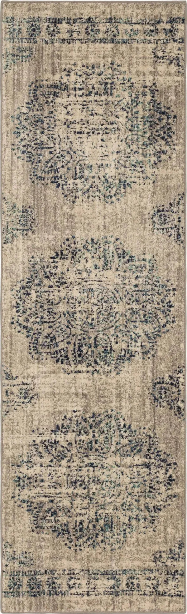 Expressions Dharma Medallion Indigo by Scott Living 91672 50102 Rug