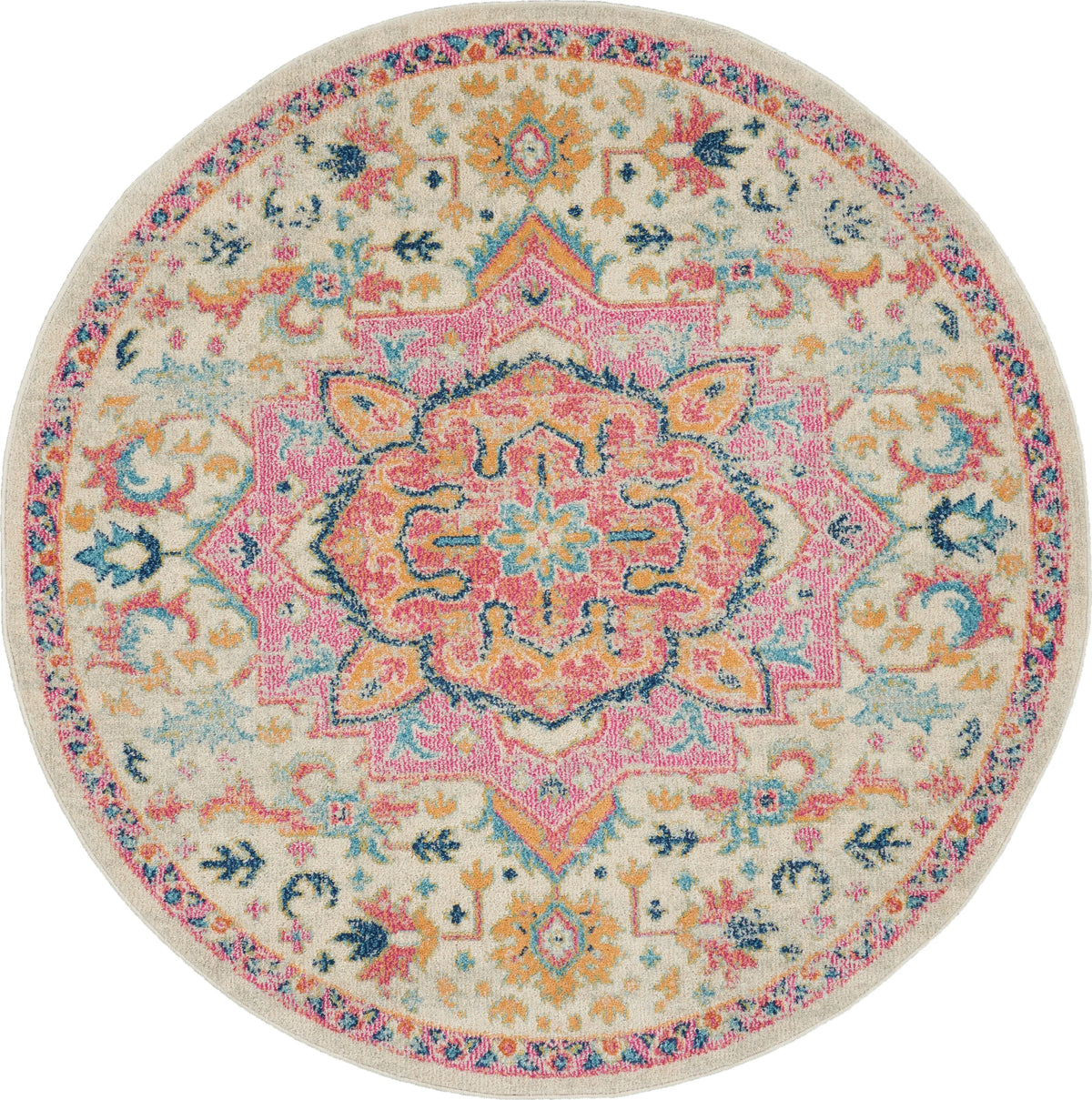 Passion PSN25 Ivory/Pink Rug