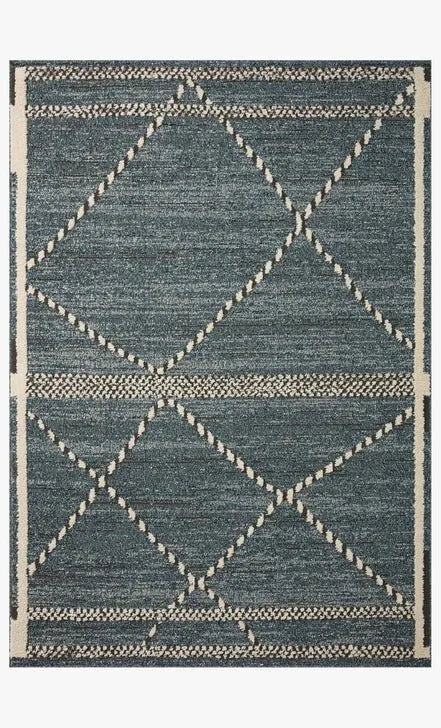 Fabian FAB-01 Denim/Charcoal Rug - Rug & Home