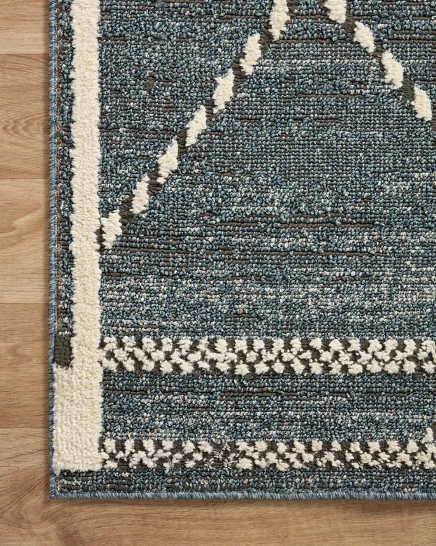 Fabian FAB-01 Denim/Charcoal Rug - Rug & Home