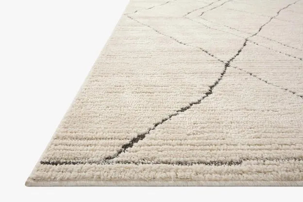 Fabian FAB-02 Ivory/Charcoal Rug - Rug & Home