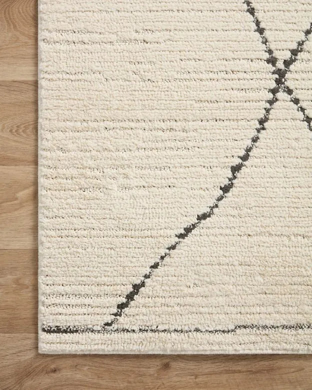 Fabian FAB-02 Ivory/Charcoal Rug - Rug & Home