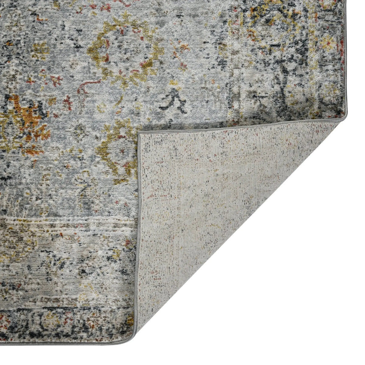 Fairmont FAI-1 Charcoal/Yellow Rug