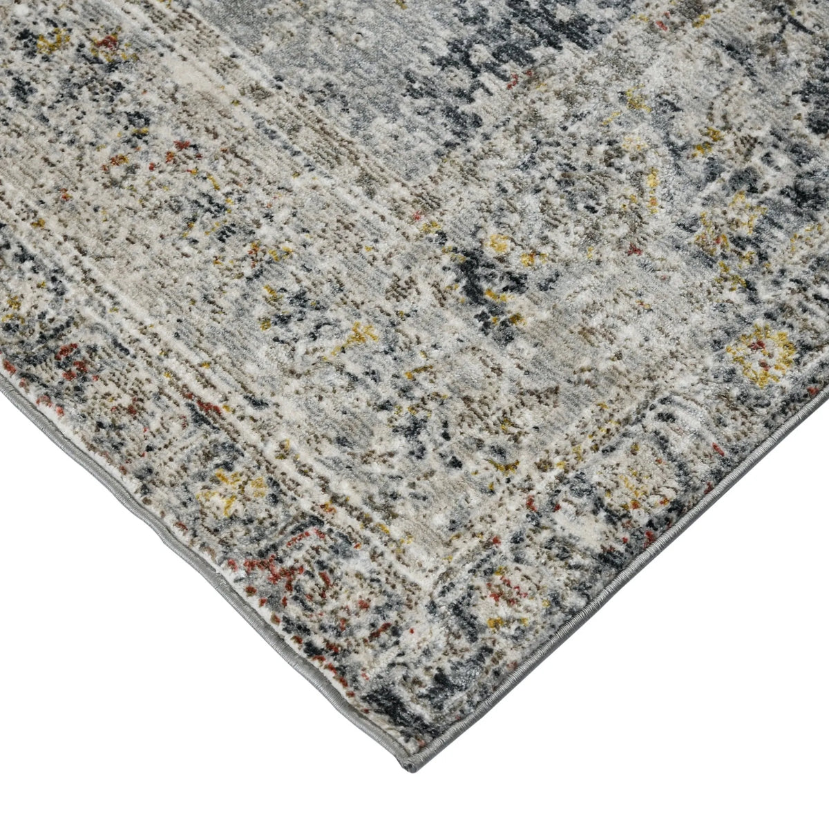 Fairmont FAI-1 Charcoal/Yellow Rug