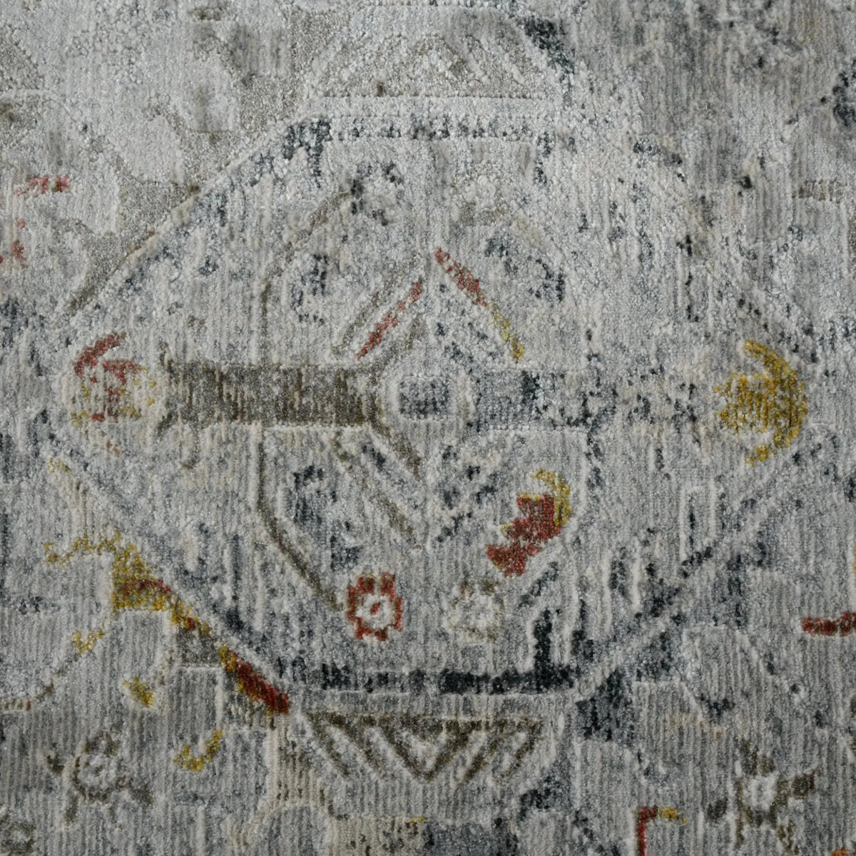 Fairmont FAI-3 Silver/Orange Rug