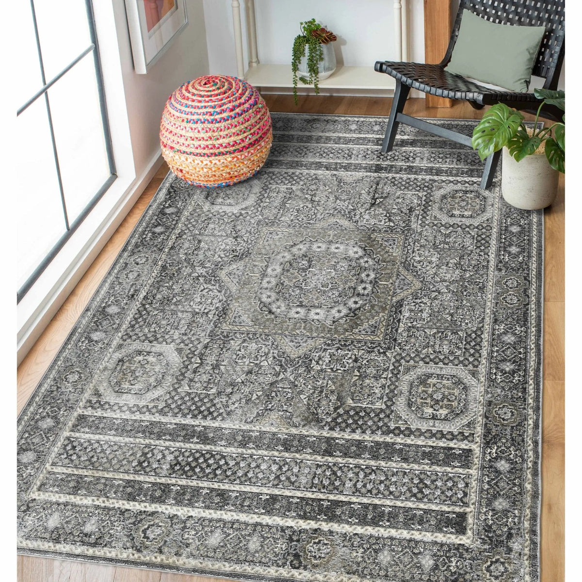 Fairmont FAI-6 Charcoal Rug - Rug & Home