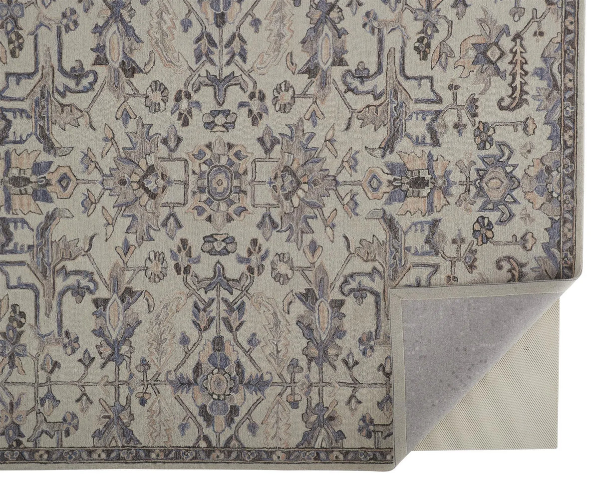 Fallon 8838F Gray/Blue Rug - Rug & Home